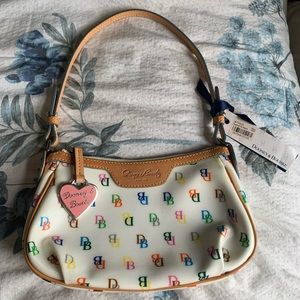 BNWT DOONEY & BOURKE Multicolor Monogram Pouchette